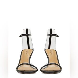 Tony Bianco Black and Transparent Heels